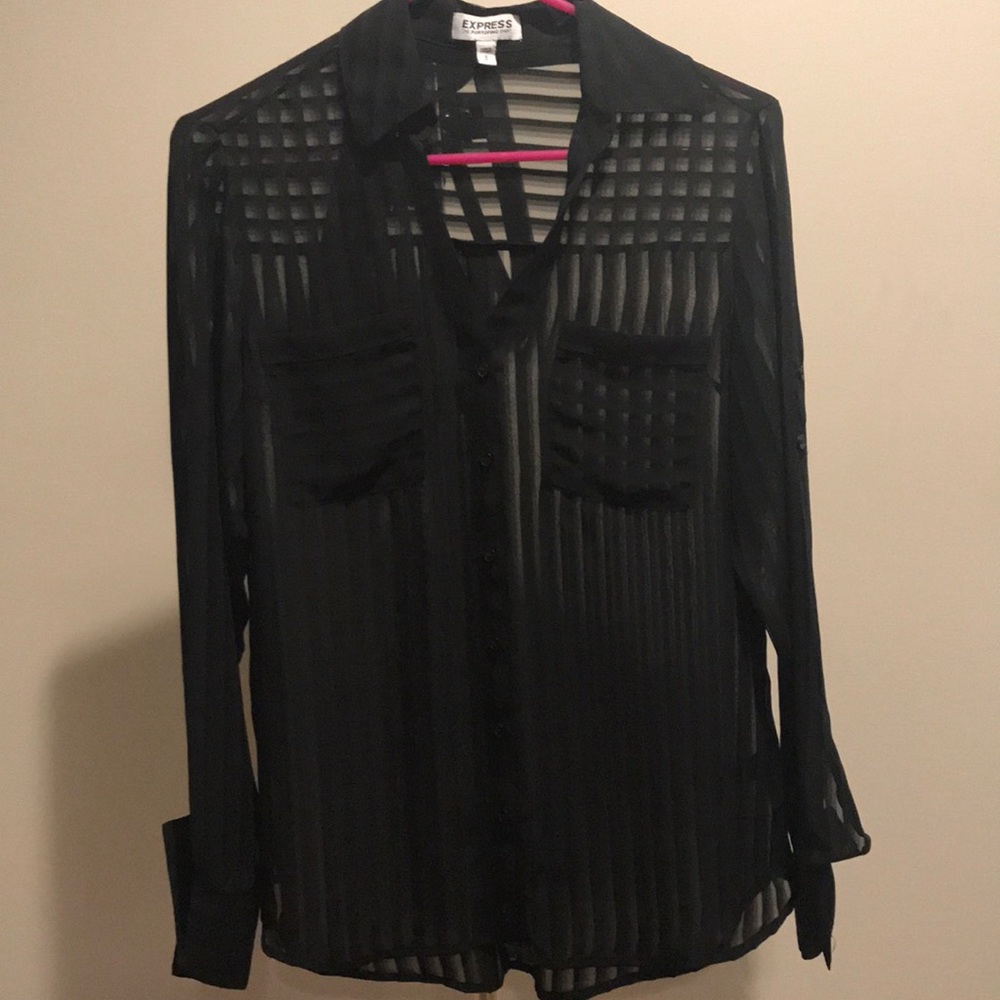 Express Sheer Portofino Blouse